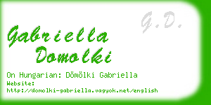 gabriella domolki business card