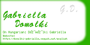 gabriella domolki business card